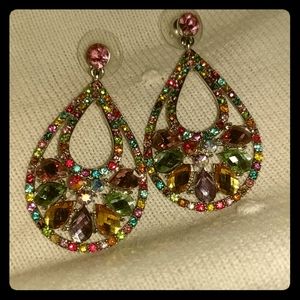 Multicolored Pastel Gemstone Earrings